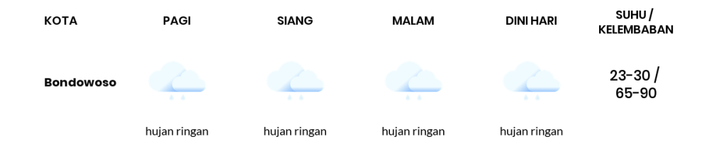 Cuaca Hari Ini 1 Maret 2024: Banyuwangi Hujan Petir Siang Hari, Sore Hujan Ringan