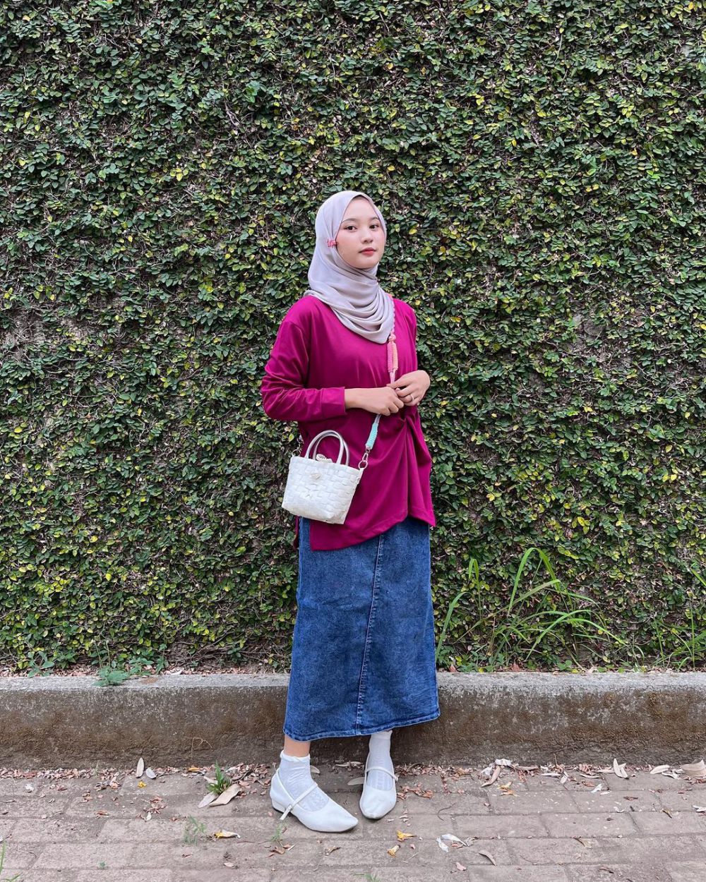 8 OOTD Hijab Cewek Kue ala Siska Amera, Colorful Abis