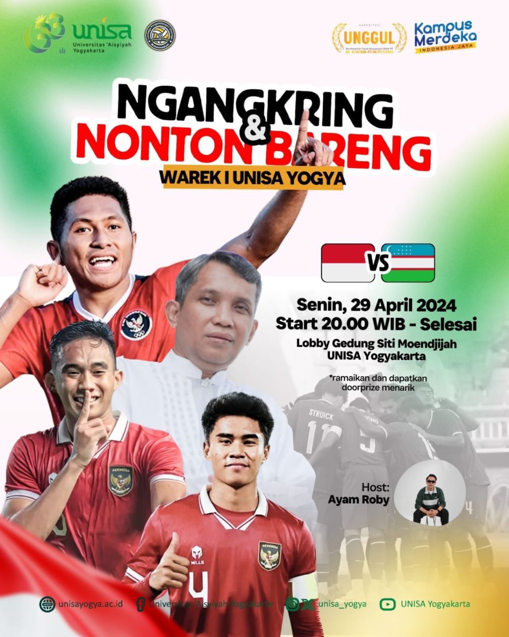9 Lokasi Nobar Timnas Indonesia VS Uzbekistan Piala Asia U23 di Jogja