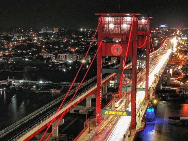 Jembatan Ampera Ditutup 1 Jam Saat Ampera Tourism Run 2024