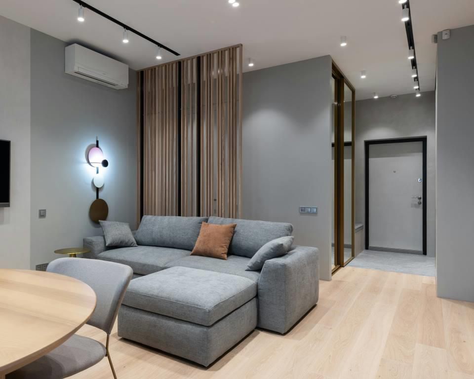 9 Inspirasi Warna Lantai untuk Interior Abu-abu