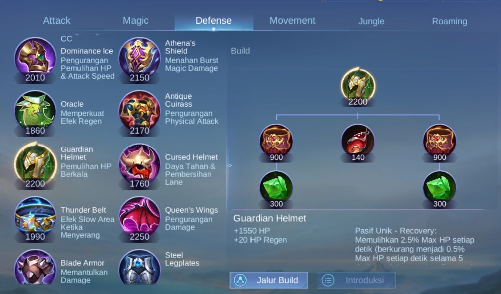 3 Item Defense untuk Counter Hero Critical Damage di MLBB