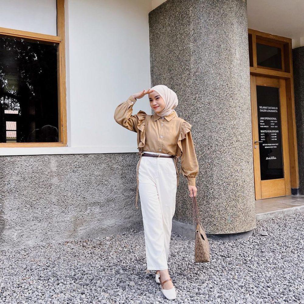 9 Inspirasi Outfit Hijab Earth Tone Ala Melvin Maylani 2541