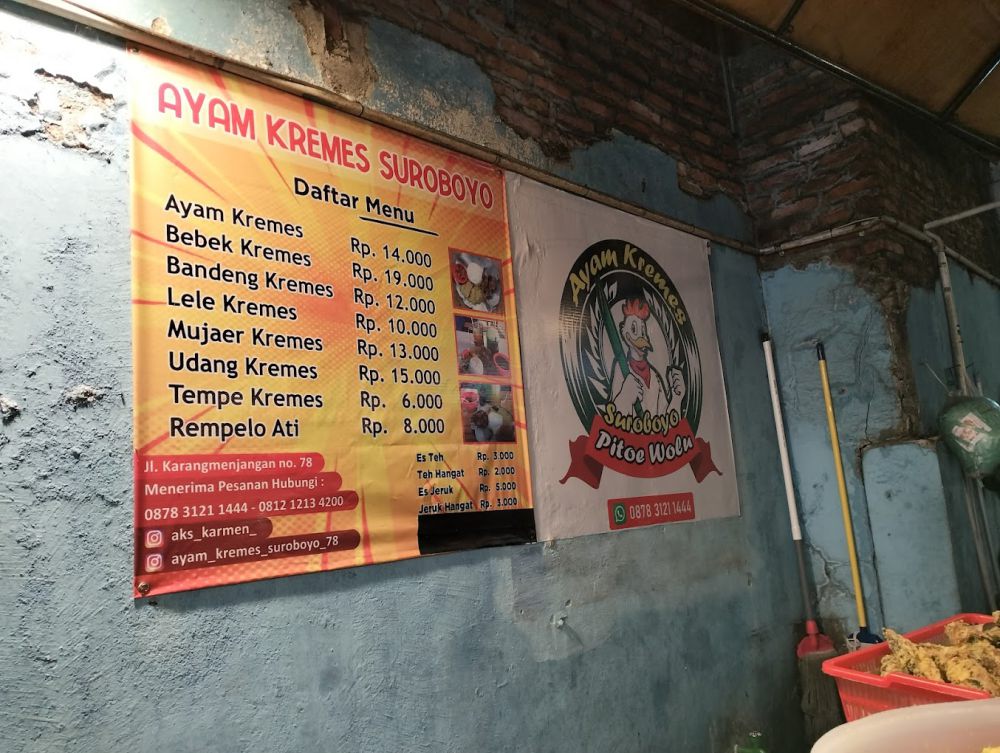 Ayam Kremes Dekat Kampus B UNAIR, Murah tapi Gak Murahan!