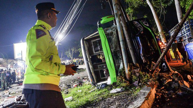 Buntut Kecelakaan Bus Ciater, Polri Sidak Ramp Check di Bandung