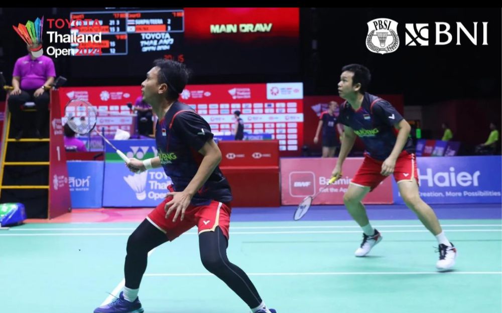 5 Unggulan Ganda Putra Gagal Melaju ke Semifinal Thailand Open 2024