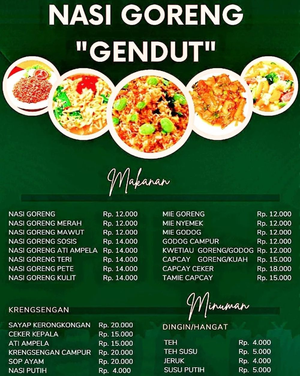 5 Rekomendasi Nasi Goreng Dekat UIN SATU Tulungagung