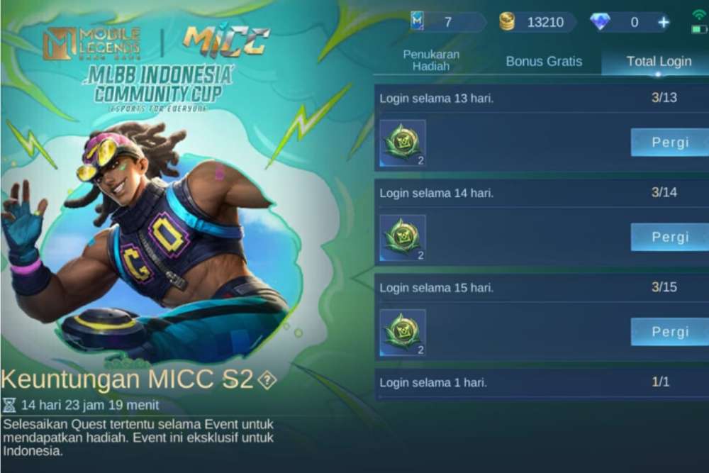 Event Keuntungan MICC S2 Mobile Legends Raih Skin Gratis