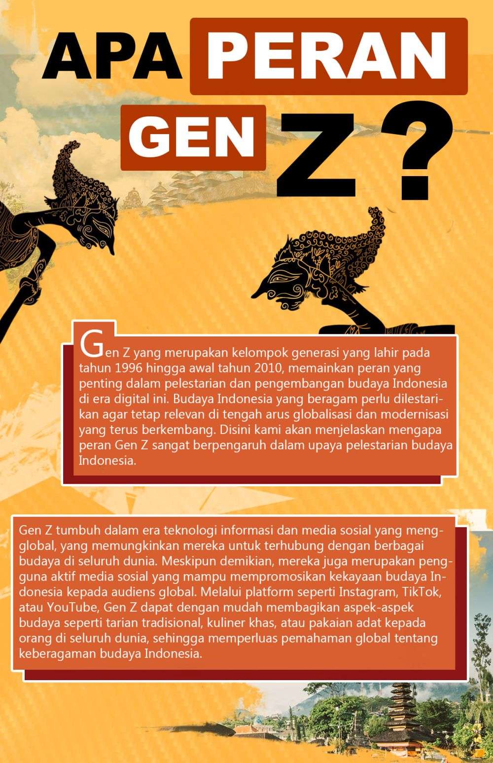 [MADING] Peran Gen Z Dalam Pelestarian Budaya Indonesia