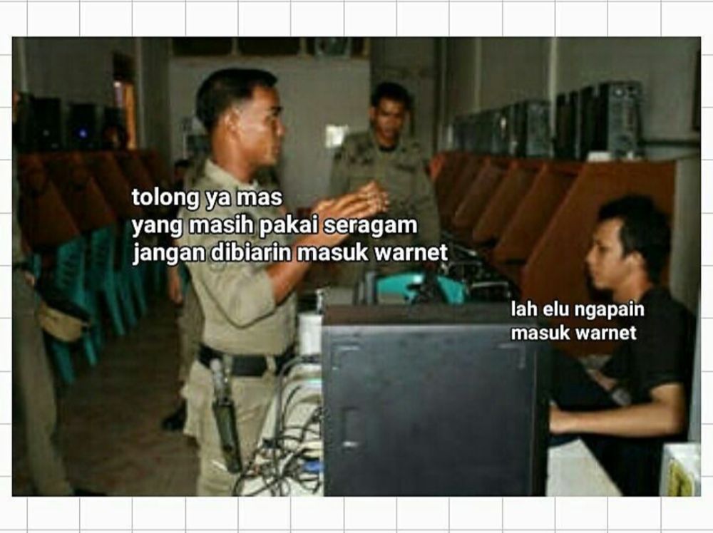 8 Meme Operator Warnet, Cepu sampai Bikin Tersipu