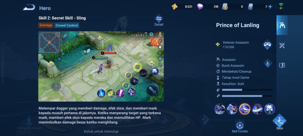 5 Fakta Hero Prince of Lanling di Honor of Kings, Mode Stealth!