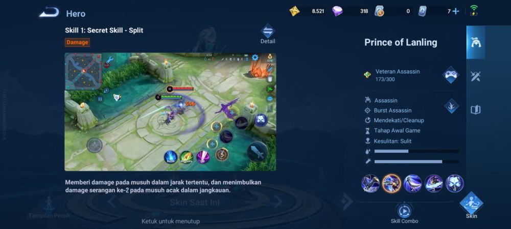 5 Fakta Hero Prince of Lanling di Honor of Kings, Mode Stealth!