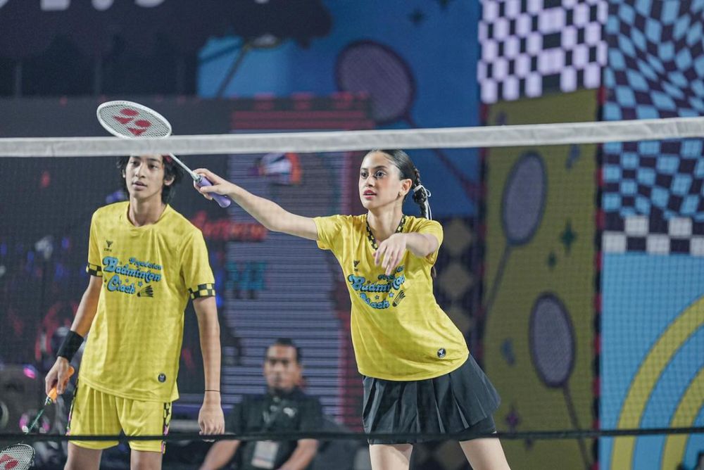 7 Potret Asila Maisa dan Kenzy Taulany saat Badminton Bareng, Kompak!