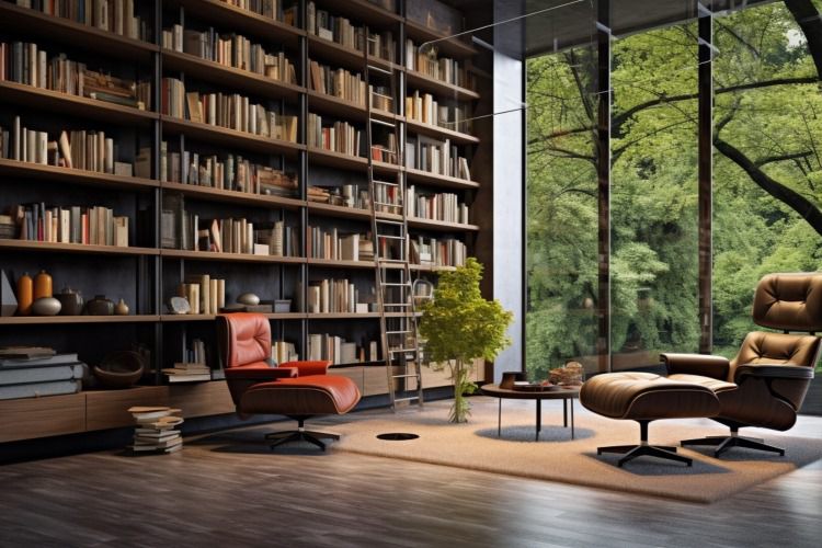 10 Inspirasi Desain Perpustakaan Rumah Berbagai Tema, Makin Betah Baca