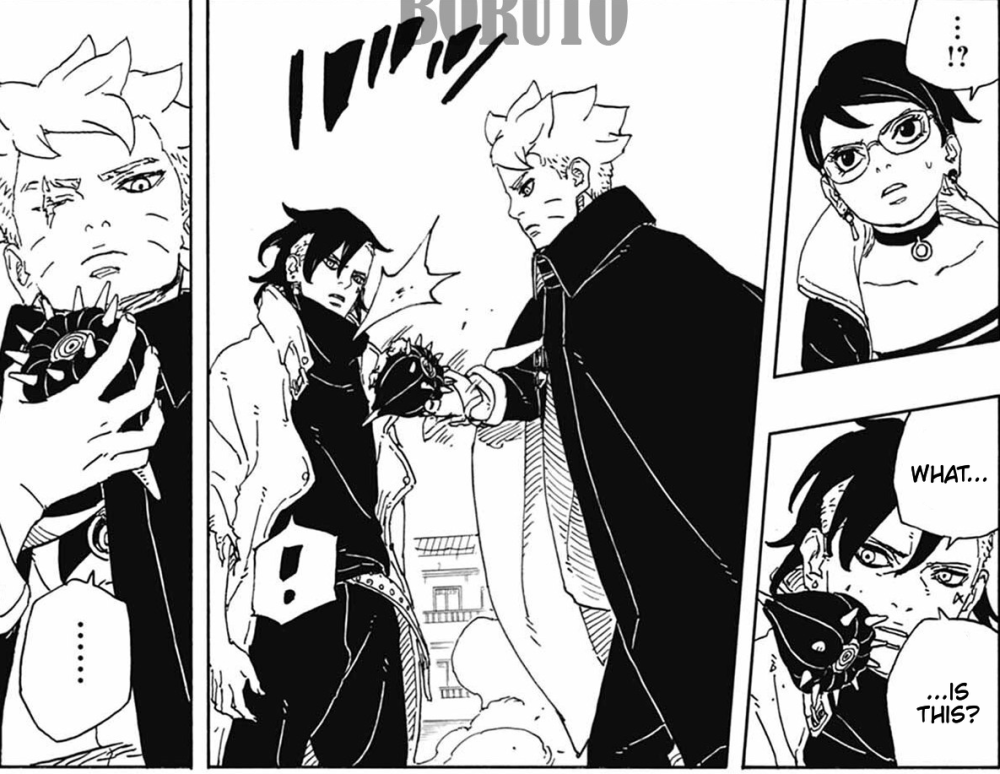 5 Aksi Hidari yang Gagal Menelan Sarada di Boruto TBV Chapter 12