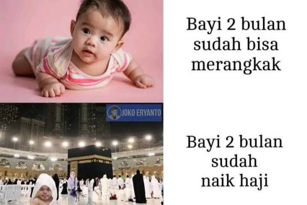 10 Meme Thoriq Udah Haji Dari Umur 2 Bulan, Gak Perlu Antre?