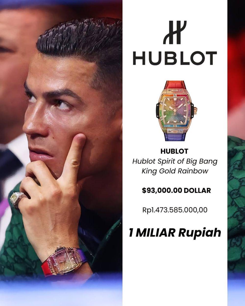 11 Harga Koleksi Jam Tangan Mewah Cristiano Ronaldo