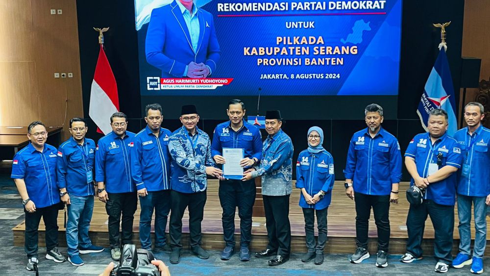 Golkar dan Demokrat Resmi Usung Andika-Nanang di Pilkada Serang