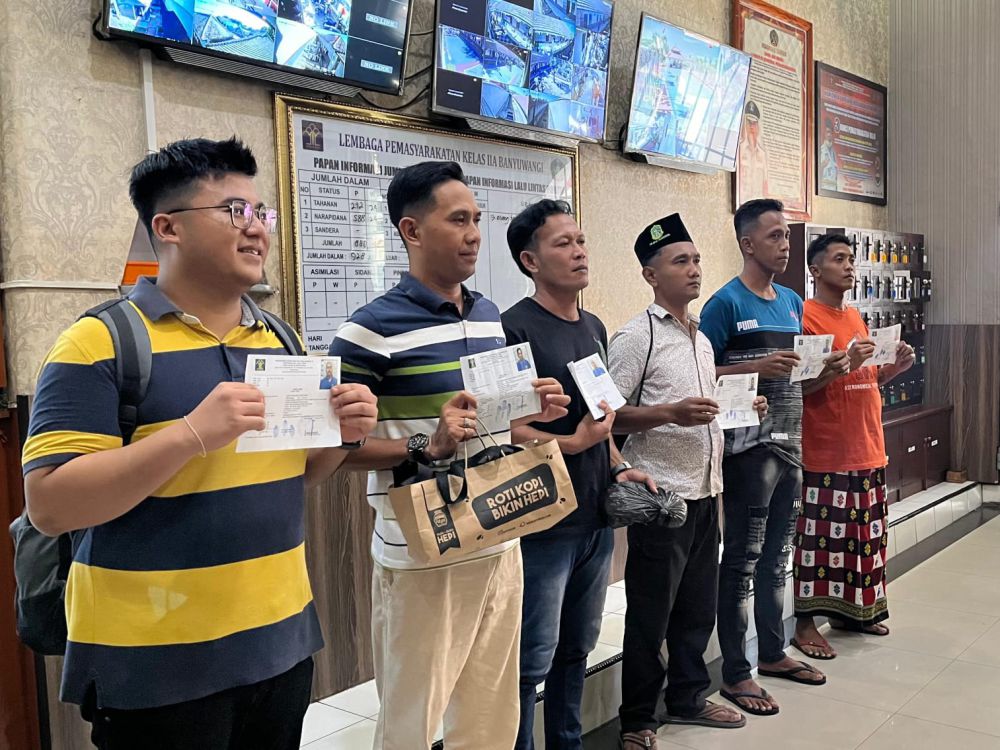 6 Narapidana Lapas Banyuwangi Dapat Kado Merdeka di HUT RI