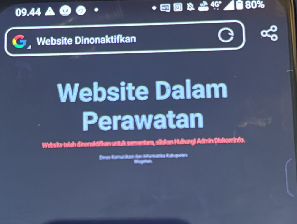 Website DPRD Magetan Dihack Peringatan Darurat