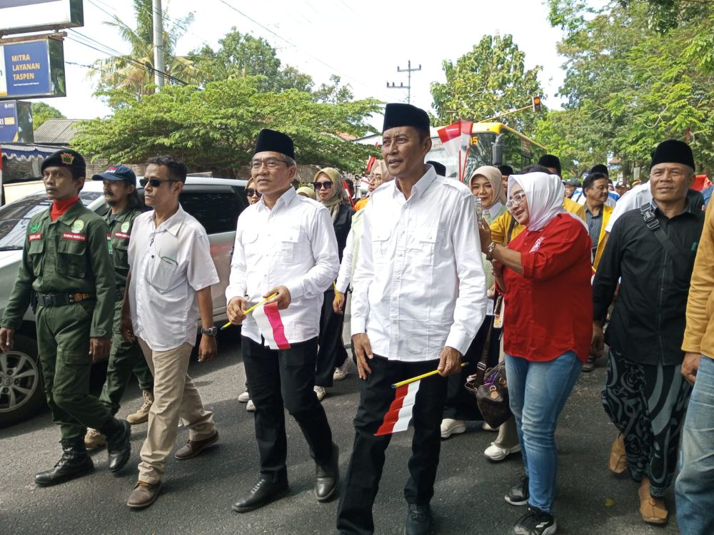 Halim Muslih dan Aris Suharyanta Resmi Daftar ke KPU Bantul