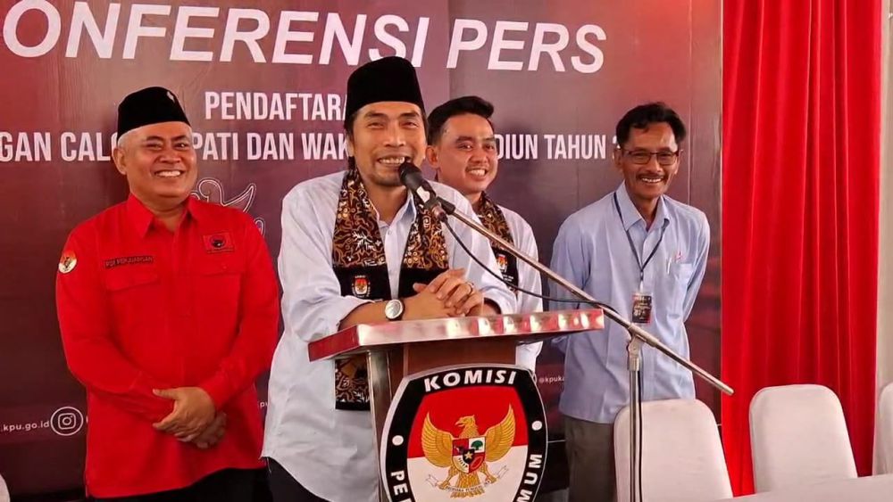 Pernah Bersama, Dua Paslon Cabup-Cawabup Madiun Mendaftar ke KPU