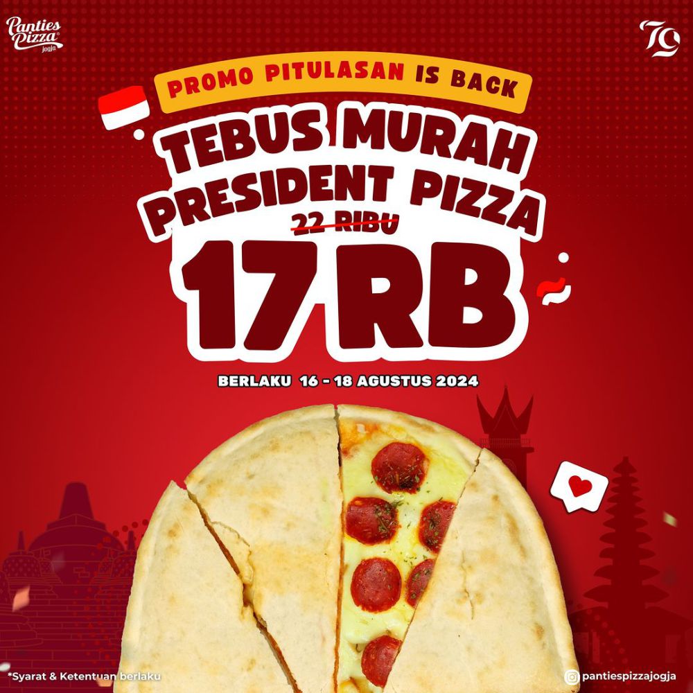 9 Promo Makan 17 Agustus 2024 di Jogja, Ada Donat, Pizza sampai Ramen