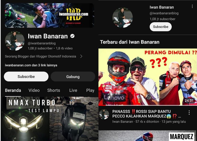 6 Channel YouTube untuk Kamu yang Hobi Motoran, Informatif