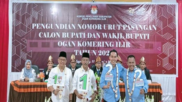 Daftar Lengkap Nomor Urut Paslon Pilkada 2024 Sumsel (Bagian 1)