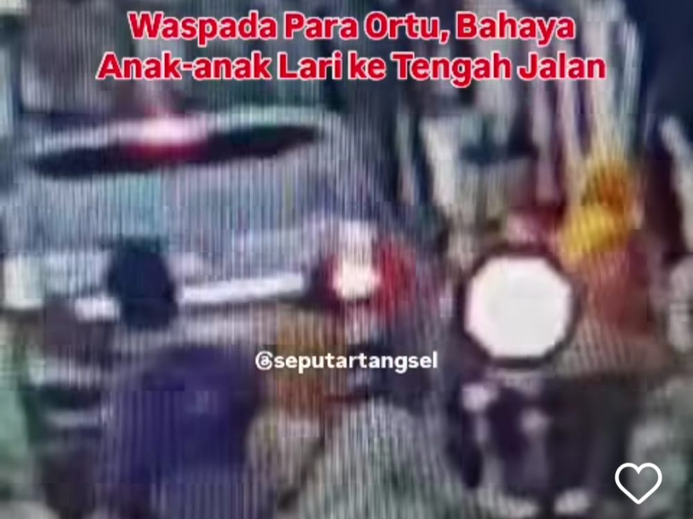 Balita Terlindas Avanza di Tangsel, Pelaku Melarikan Diri