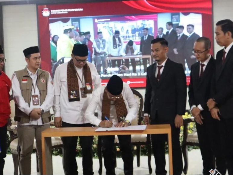 KPU Kota Tangerang Resmi Menetapkan 3 Paslon