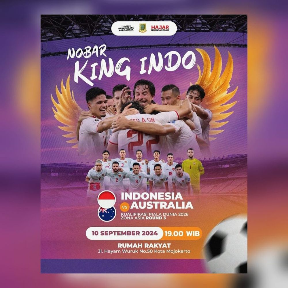 10 Spot Nobar Pilihan Timnas Indonesia vs Australia di Jatim