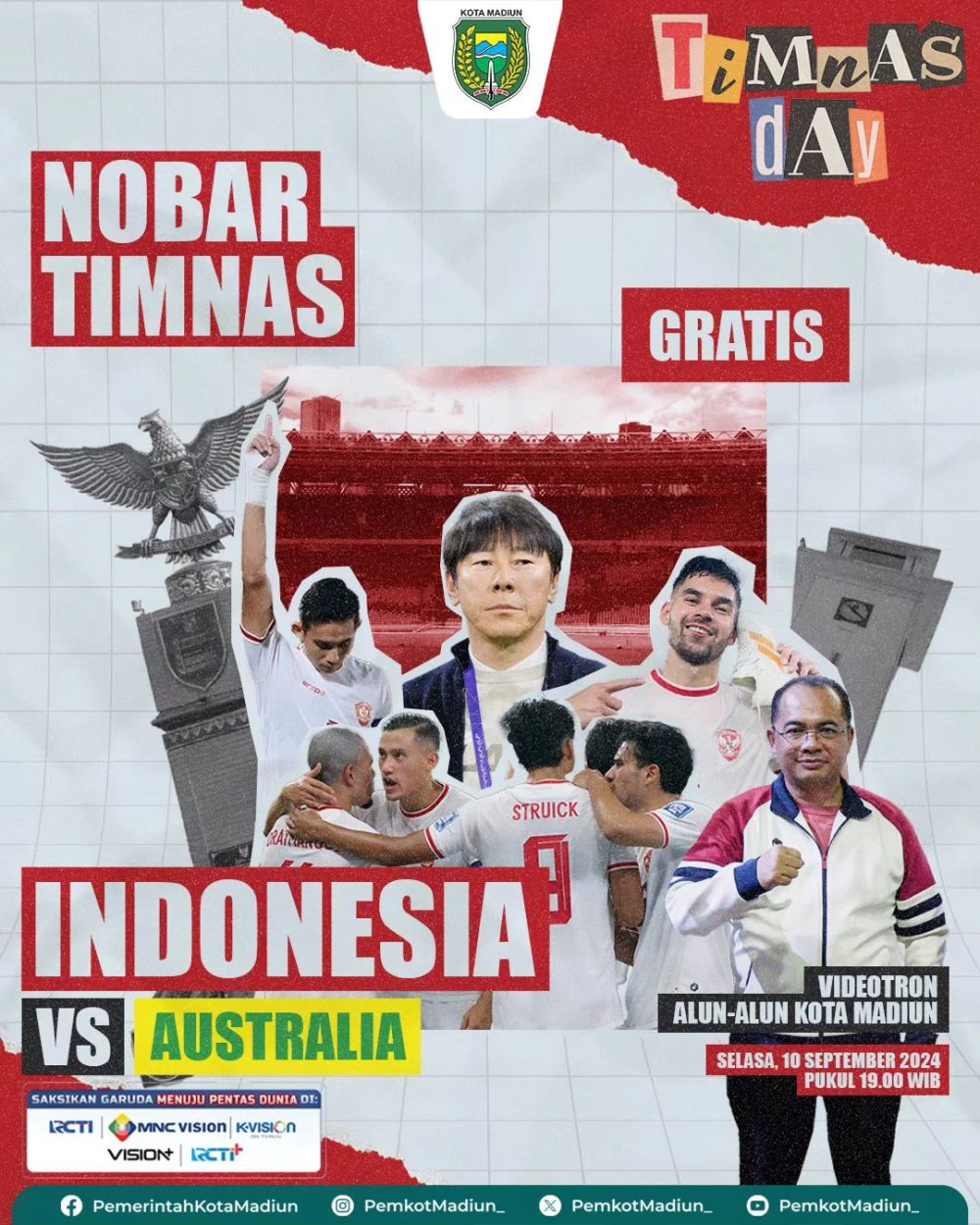 10 Spot Nobar Pilihan Timnas Indonesia vs Australia di Jatim