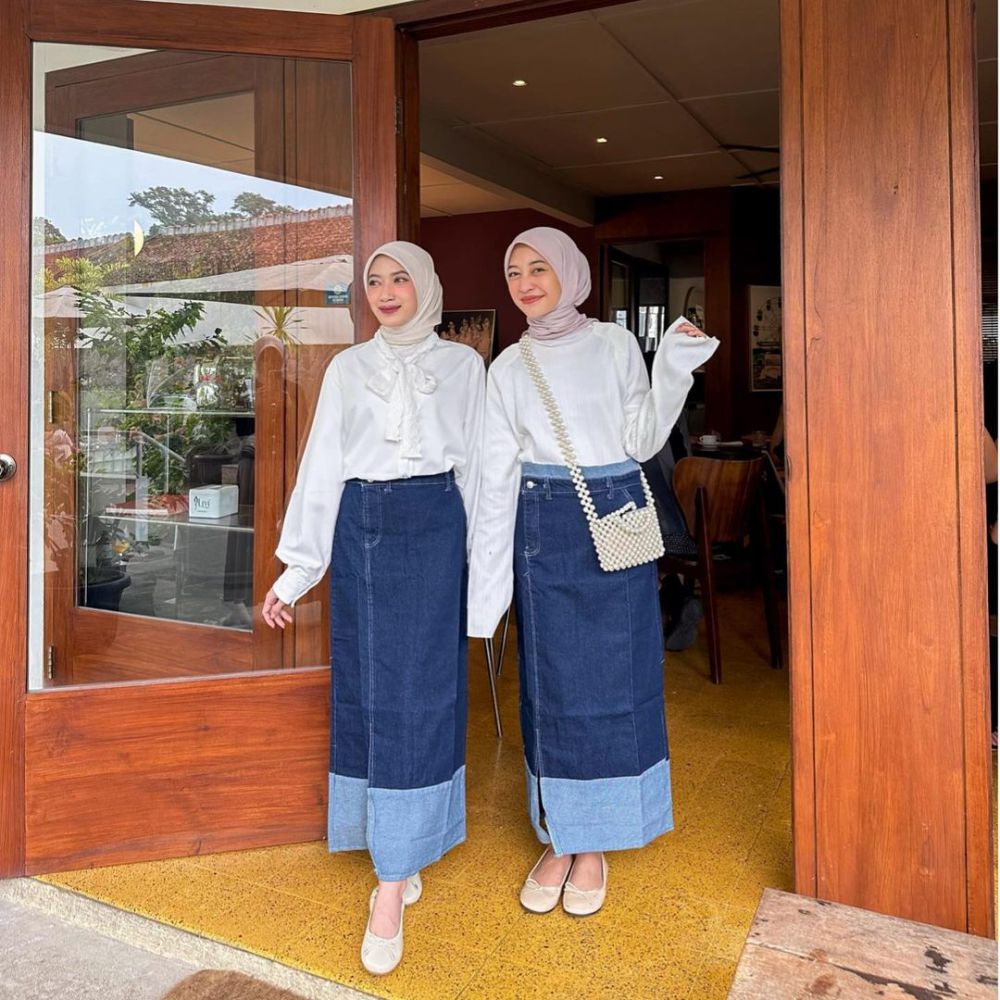 9 Inspirasi Hijab Bestie Fits ala Selebgram Hijabers, Kompak Banget!