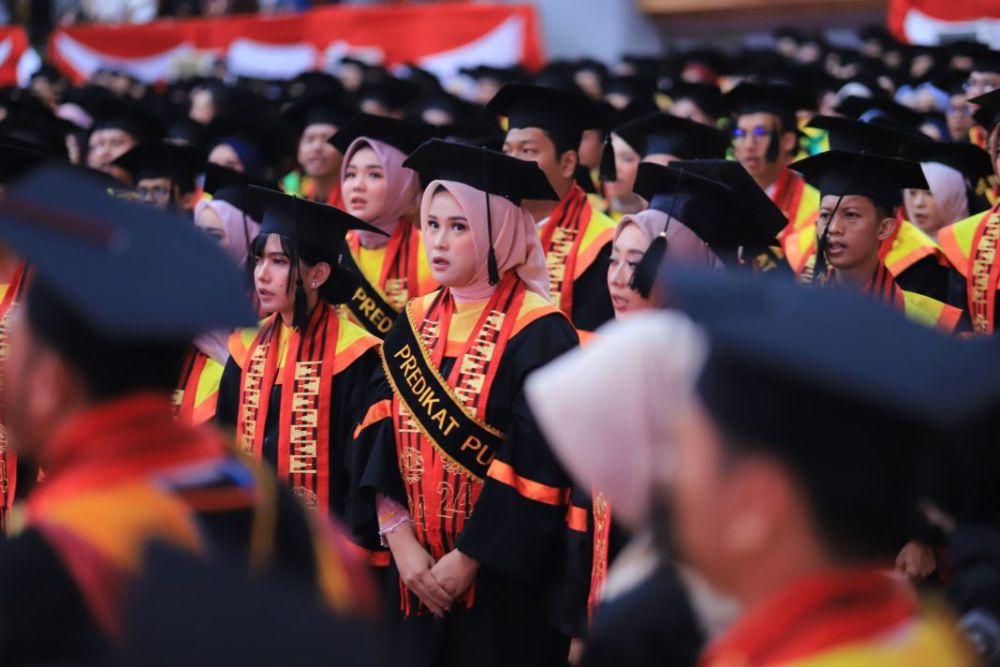 878 Mahasiswa Unila Wisuda, 39 Persen Lulus Tepat Waktu