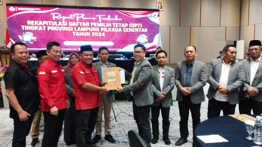 KPU Lampung Tetapkan DPT 6.515.869 untuk Pilkada 2024