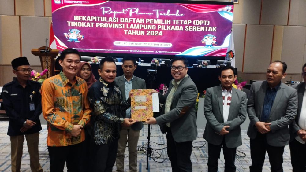 KPU Lampung Tetapkan DPT 6.515.869 untuk Pilkada 2024