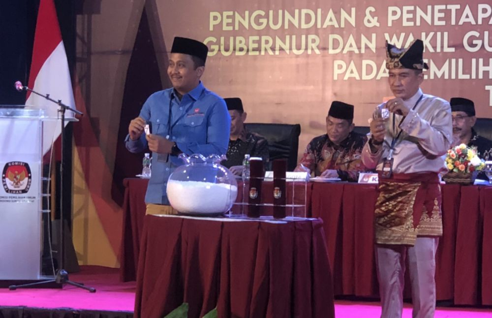 Nomor Urut Pasangan Calon Gubernur dan Wakil Gubernur Sumbar