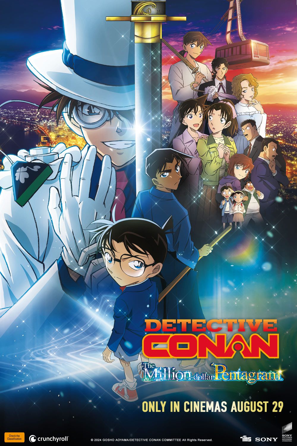 7 Kemunculan Kaito Kid di Film Detective Conan, Selalu Heboh!