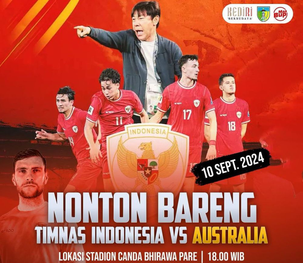 10 Spot Nobar Pilihan Timnas Indonesia vs Australia di Jatim