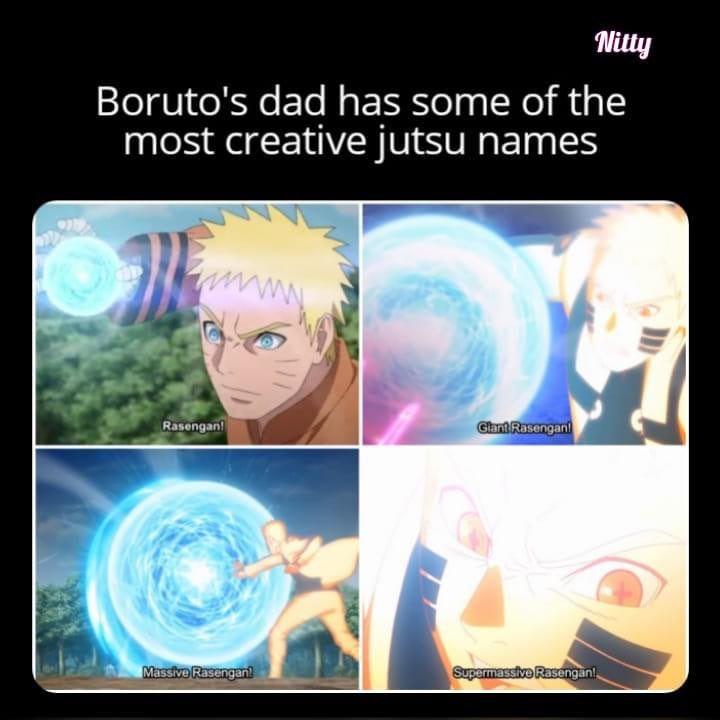 7 Meme Kocak Rasengan, Jurus Andalan Naruto