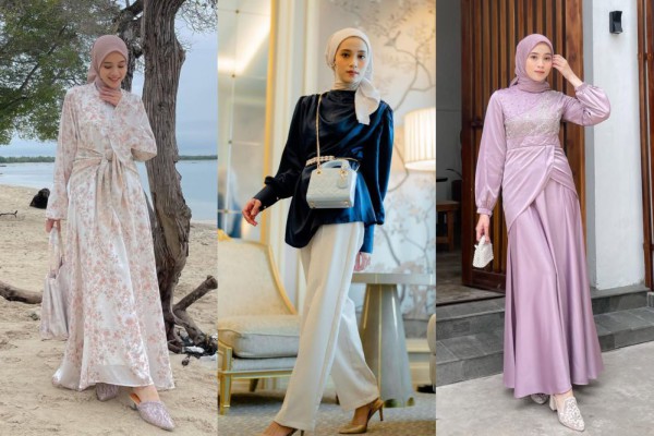  Dress terus Blus Satin 