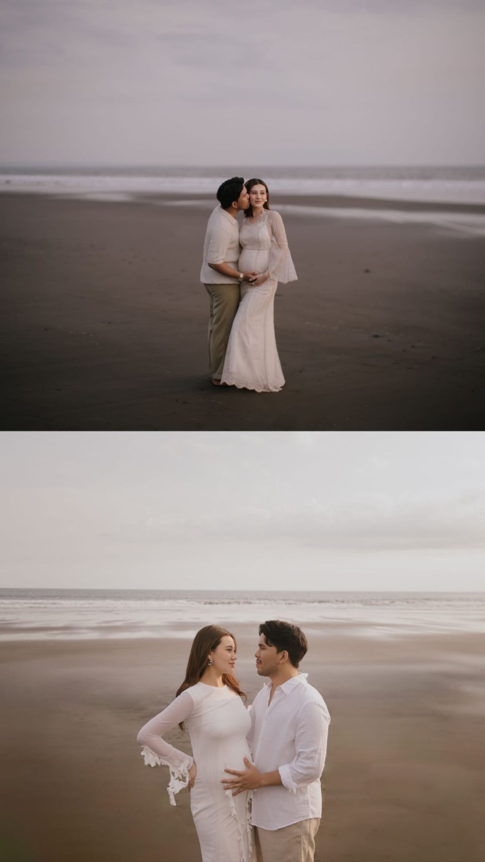 7 Foto Maternity Aaliyah Massaid di Bali, Syahdu di Tepi Pantai!