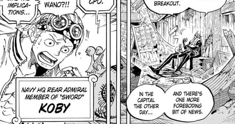 Ajaib, Koby One Piece Sudah Naik Pangkat Jadi Admiral Muda di Bab 956!