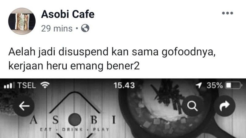 Go-Food Tutup Menu