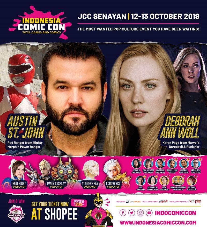 Jajaran guest star shopee indonesia comic con 2019