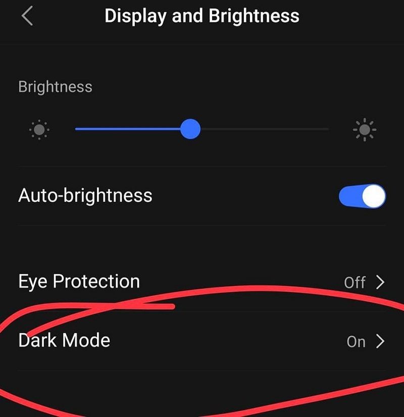 instagram dark mode android