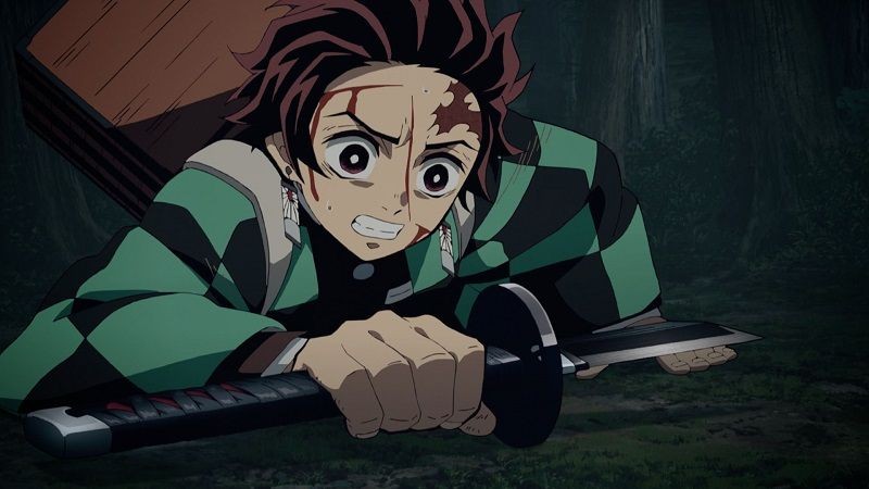 Kimetsu no yaiba episode 19 - tanjiro broken sword