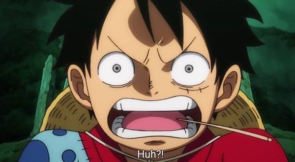 one piece - luffy shocked face