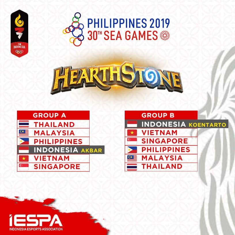 Ini Pembagian Grup Cabang Esports di SEA Games 2019!